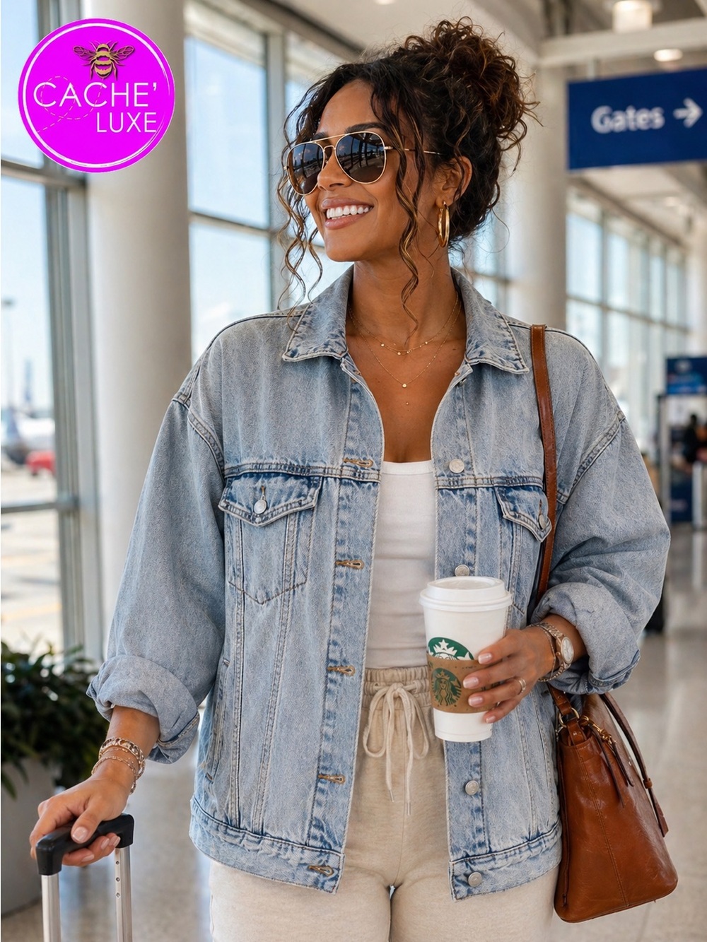 Universal Thread light blue denim jacket NWT MED